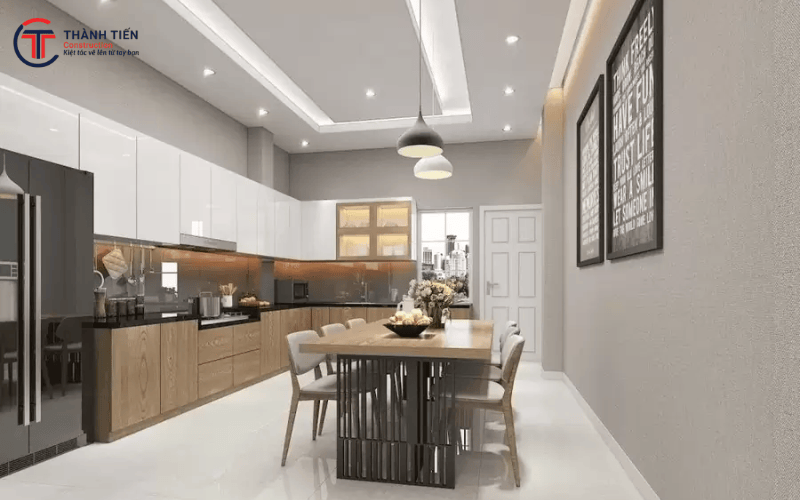 Các mẫu bếp đẹp phù hợp với nhà ống được ưa chuộng hiện nay