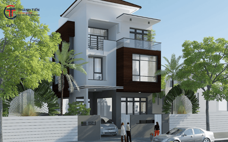 Nhà phố hiện đại là loại hình kiến trúc phù hợp với điều kiện đất đai tại các khu đô thị