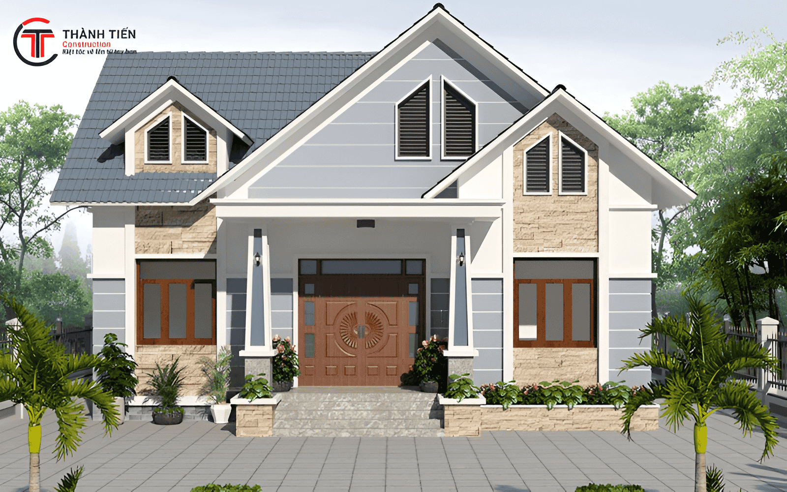 Nhà cấp 4 Mái Thái là một trong những kiểu kiến ​​trúc được nhiều gia đình Việt Nam lựa chọn nhờ sở hữu vẻ đẹp hiện đại, sang trọng