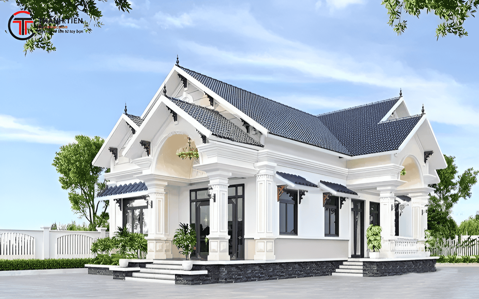 Bí quyết xây nhà cấp 4 mái Thái đẹp và tiết kiệm chi phí
