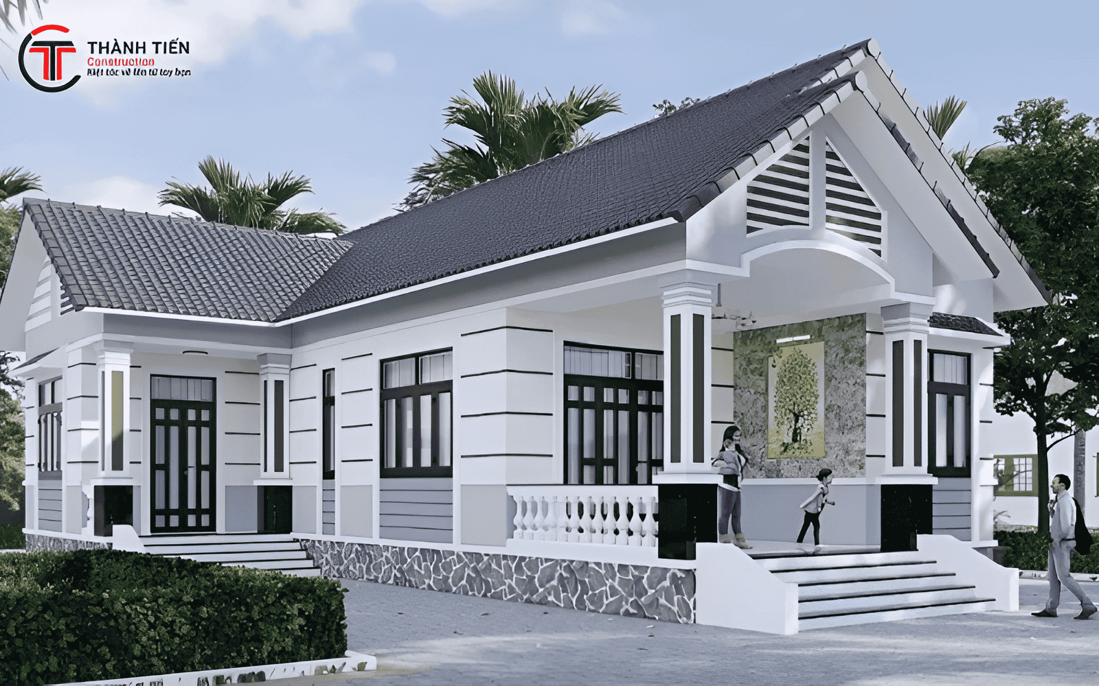 Thành Tiến Construction - Đơn vị thiết kế và xây dựng nhà cấp 4 Mái Thái uy tín tại Bình Định