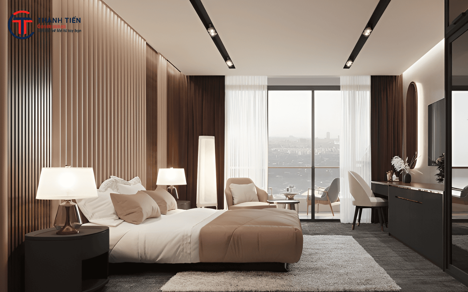 hành Tiến Construction – Đơn vị thiết kế và thi công nội thất khách sạn hiện đại tại Bình Địn