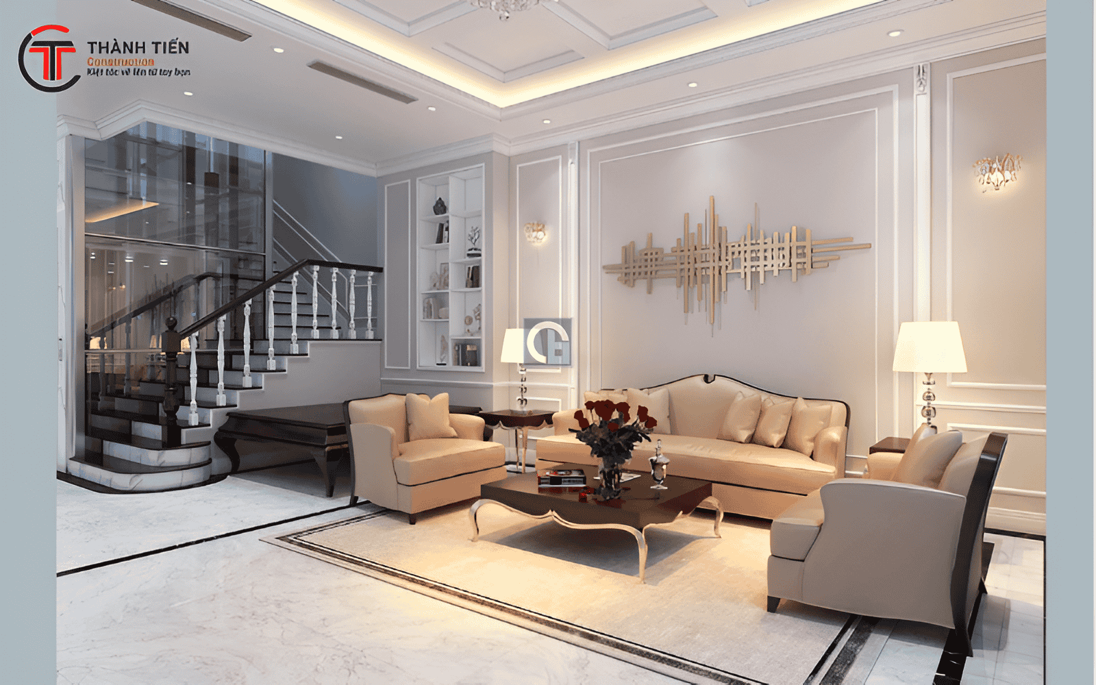 Những lưu ý khi thiết kế nội thất phòng khách tân cổ điển