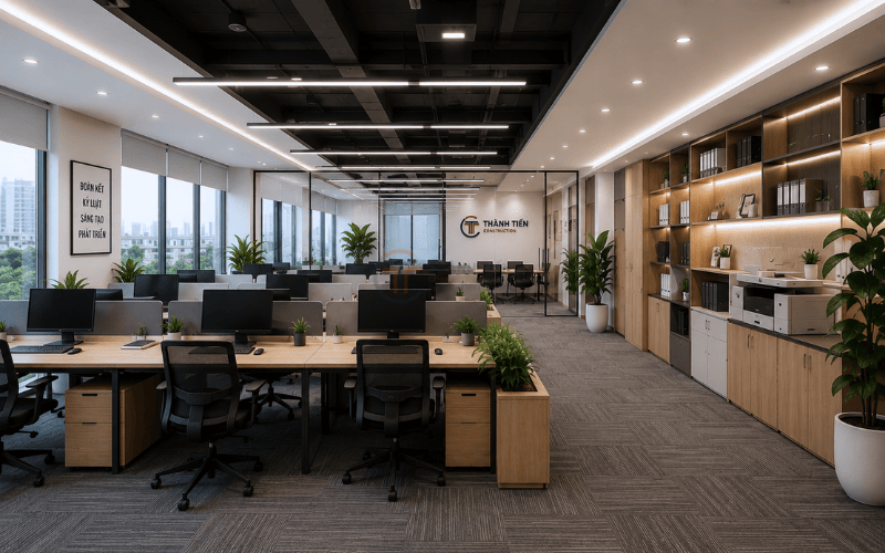 Phong cách thiết kế nội thất văn phòng ảnh hưởng trực tiếp đến công năng sử dụng, hình ảnh doanh nghiệp