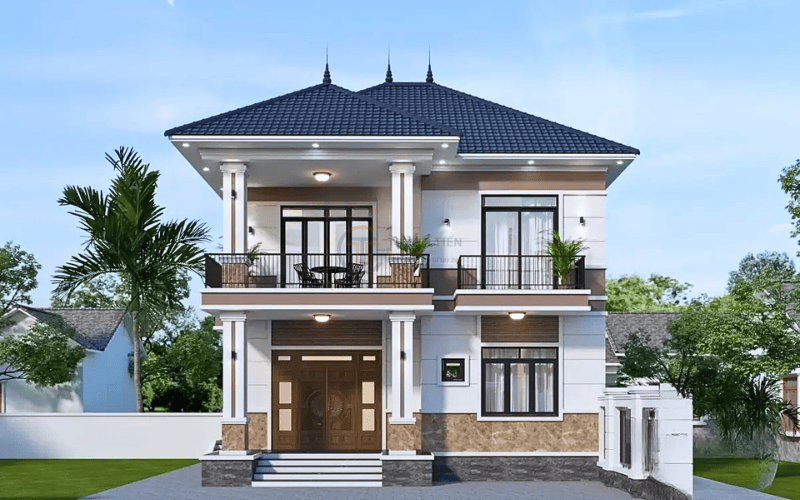 Mái Nhật có nguồn gốc từ kiến trúc Nhật Bản, thường có độ dốc khoảng 15 – 25°
