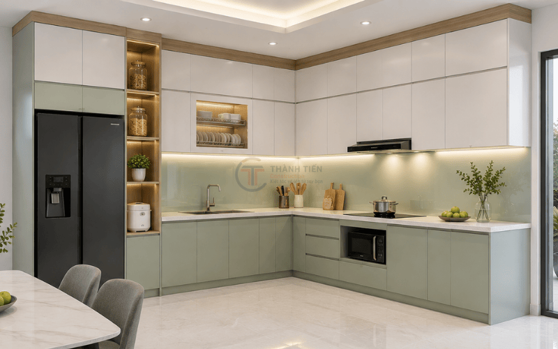Nội thất nhà bếp cấp 4 80m2. Bố trí như thế nào