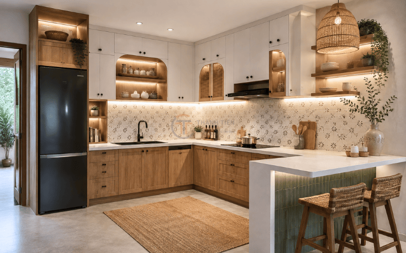 Lưu ý khi thiết kế nội thất nhà bếp cấp 4
