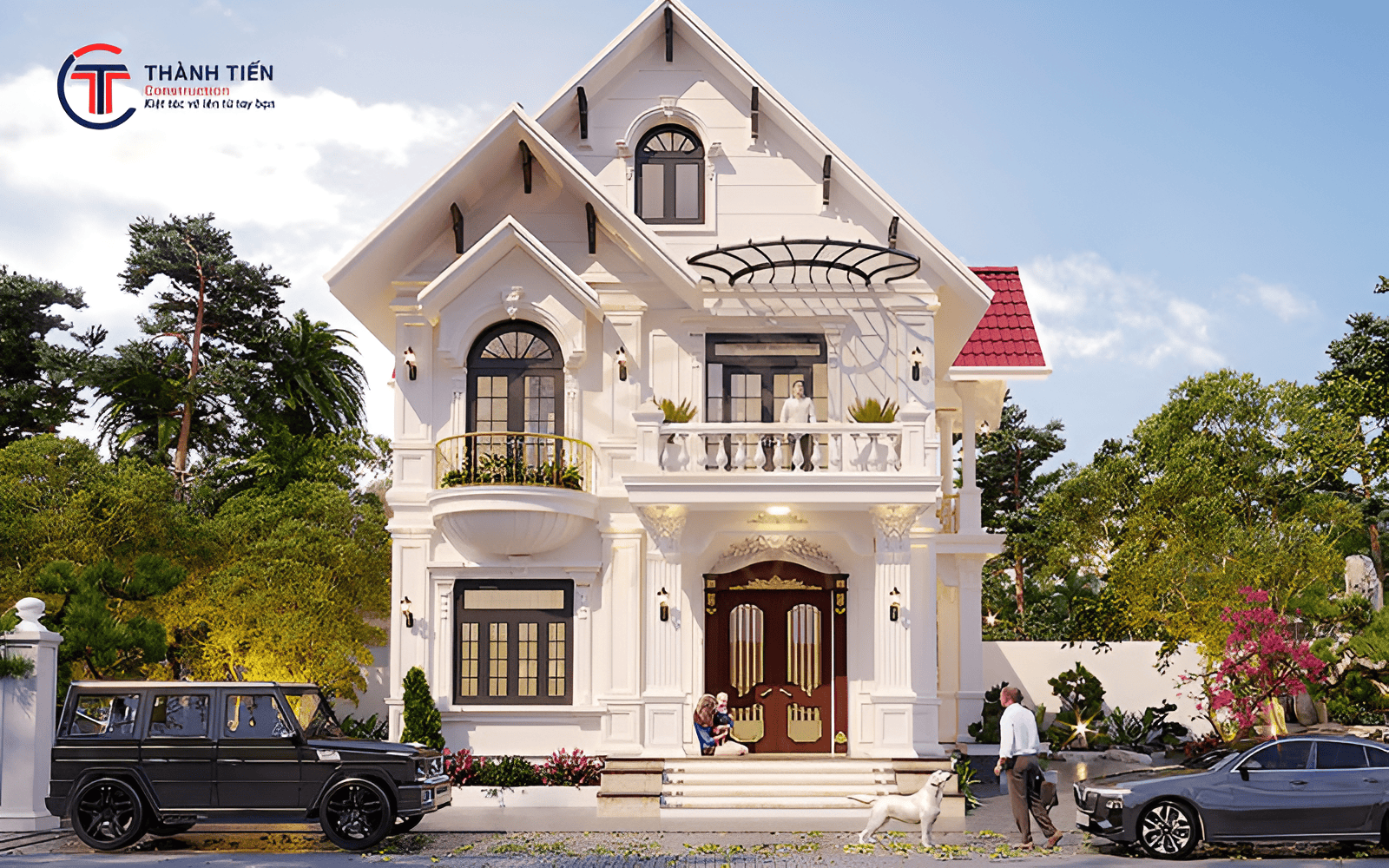 Gợi ý bố trí công năng cho nhà biệt thự 2 tần