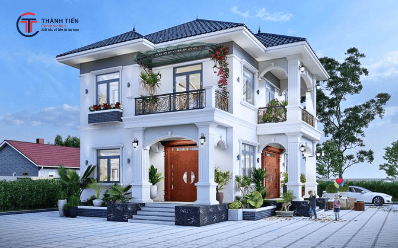 Thành Tiến Construction – Đơn vị chuyên tư vấn thiết kế và thi công nhà biệt thự 2 tầng uy tín khu vực Phù Cát